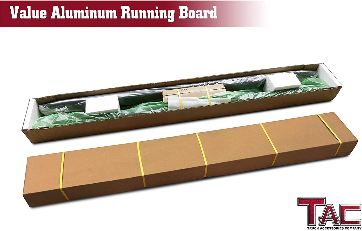 TAC Running Boards Fit 2011-2025 Durango(Excl. R/T, GT, GT Plus and SRT models) Aluminum SUV Black Side Steps Nerf Bars Step Rails Running Boards Off Road Exterior Accessories (2 Pieces)
