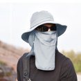 thumbnail image 4 of Sombrero de pesca,Gorra de protección solar UPF 50+ para hombre,Sombrero de pesca de ala ancha con solapa para el cuello,Sombreros de senderismo para hombres, 4 of 5