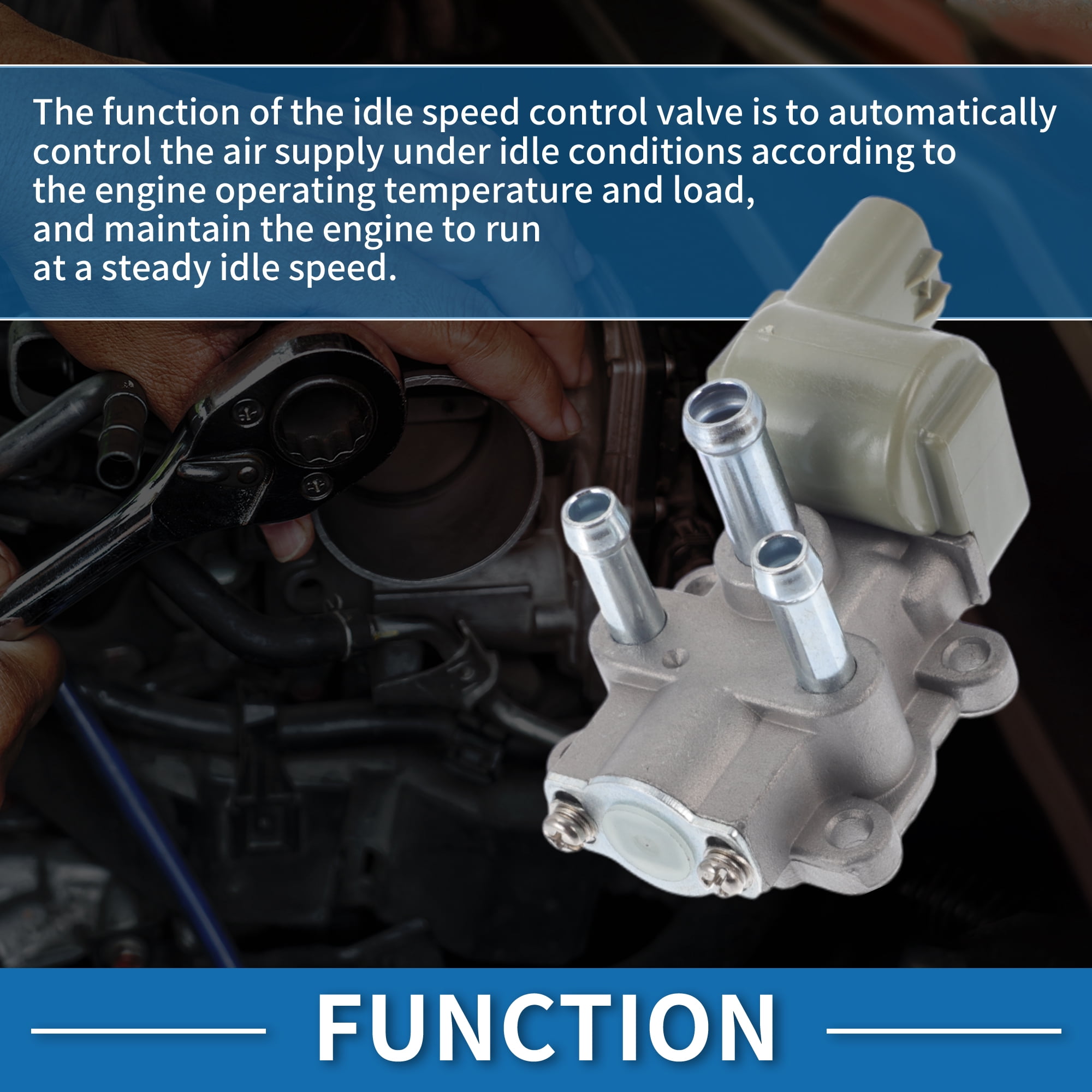 Unique Bargains Car Idle Air Control Valve for Toyota Camry 1996-1999 Replace No.2227074290 IACV Idle Motor Idle Air Control Valve for Stable Engine Operation
