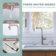 thumbnail image 3 of Wowow 3 Modes Single Handle Pull Down Sprayer Kitchen Faucet with Soap Dispenser in Brushed Nickel, 3 of 9