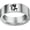 Aquarius, variant on Men's Constellations Ring, Stainless Steel Modern Statement Band, Smooth Side Edge Design, 8mm Width, Party Concert Everyday Style