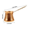 thumbnail image 4 of Shisuyan Metal Turkish Coffee Pot Handmade Coffee Pot Side Handle Coffee Kettle Milk Kettle, 4 of 8
