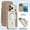 Desertgold, variant on TECH CIRCLE for iPhone 17 Flip Wallet Case 6.3" 2025, Magnetic Clear Back, Compatible with MagSafe, 3 Card Slots, RFID Blocking, Camera Lens Protector, PU Leather Protective Cover, Black