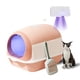 thumbnail image 1 of Caja de Arena para Gato Plegable Con luz ultravioleta, Inodoro Gato con Tapa Y Cucharón, Arenero Cerrado, Desodorización , a prueba de olores, Fácil de Limpiar, Adecuada para Viajar con Mascotas, 1 of 7