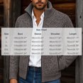 thumbnail image 3 of Gamivast Mens Cardigan Sweater Full Zip Knit Casual Stand Collar Jacket Fall Winter Warm Outerwear Ribbed Knitwear Coat with Pockets, 3 of 7