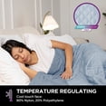 thumbnail image 4 of Brookstone Cooling Throw Blue, Solid Print, Nylon Polyethylene, Knit, 1 Piece, Standard Size, 4 of 13