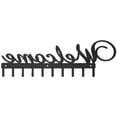 thumbnail image 5 of Organizador de pared de bienvenida con 10 ganchos, llavero de metal para puerta de entrada, cocina, bordes cuidadosamente pulidos y accesorios de montaje profesionales incluidos, regalo ideal para, 5 of 5