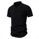 thumbnail image 1 of pstuiky camiseta de hombre, Suéter informal de manga corta con cuello alto y diseño liso cómodo para hombre camisas casuales para hombre m, 1 of 4
