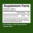 thumbnail image 3 of Mulittea Soursop Graviola Capsules 1000mg Leaf & Fruit Extract | 120 Capsules | High Potency, 3 of 8