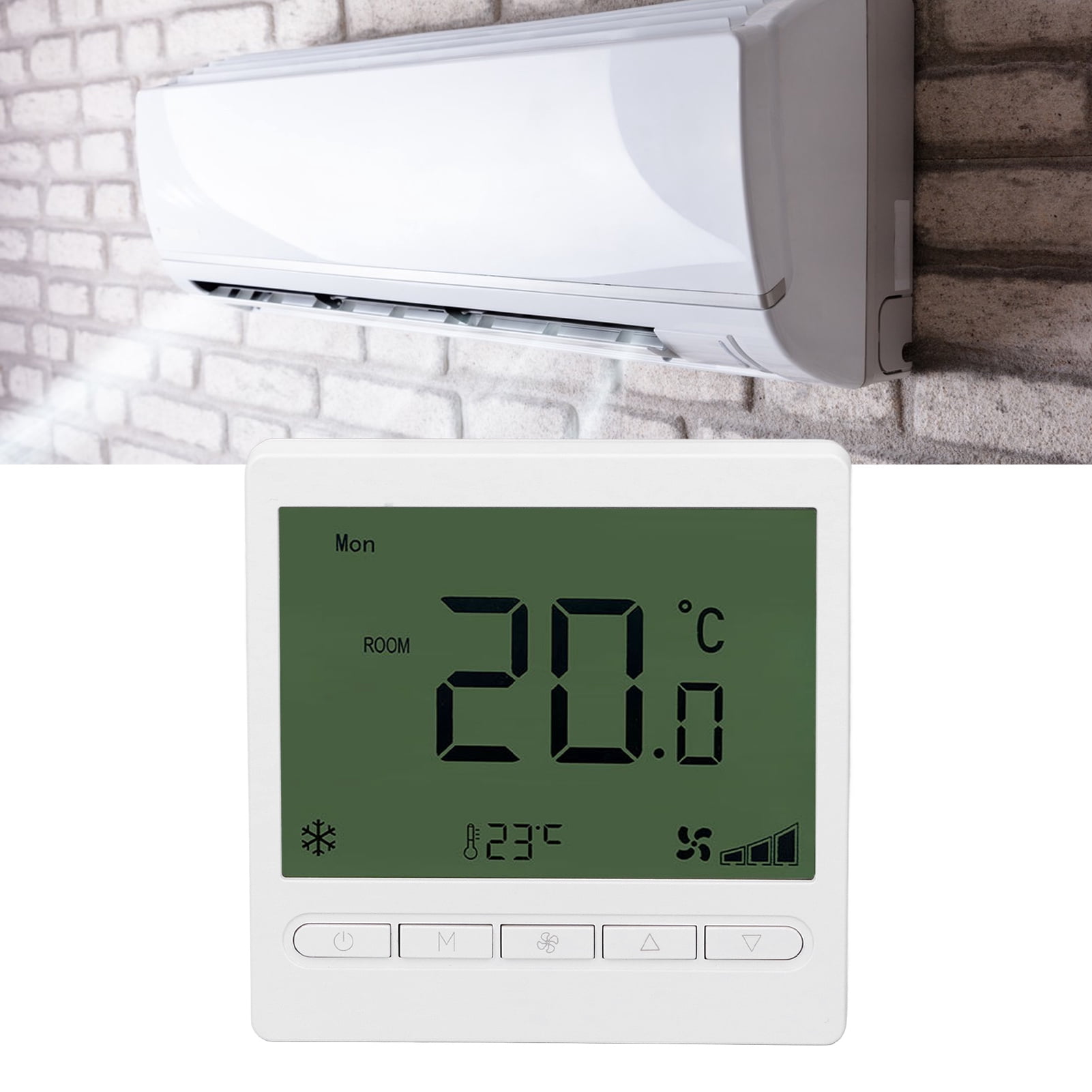 Termostato inteligente WiFi Fan Coil Control de temperatura del aire Termostato inteligente WiFi Fan Coil Control de temperatura del aire