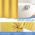 thumbnail image 5 of Dznils Waffle Weave Shower Curtain, Thick Weighted Bathroom Curtain with Hooks, Water Repellent, Yellow, 72"x72", 5 of 10