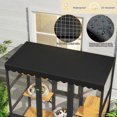 thumbnail image 6 of AUU Large Wooden Walk-in Cat Catio for Multiple Indoor & Outdoor Cats – Outdoor Cat Enclosure with Window Connection, 2 Condos, 5 Platforms, 4 Doors, and Weatherproof Roof Cover, 6 of 12