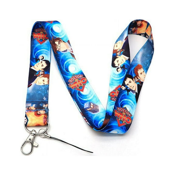 Anime Source Doctor Who British Science Fiction Television Series Animated Style Lanyard Keychain ID Badge Holder