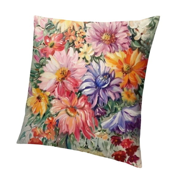 BANET Throw Pillow Covers, Square Pink Couch Cushion Cover Hidden Zipper Pillowcase Bed Decor 12x12in