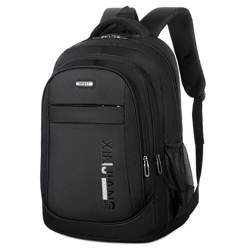 Xierya-mochila informal para hombre, morral de viaje, ocio, negocios, tendencia de moda, mochilas escolares para estudiantes, color negro