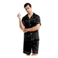 thumbnail image 1 of Pijamas Para Hombres De Seda Cómodo Ropa Para Dormir, 1 of 8