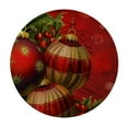 thumbnail image 4 of Orinice Ornaments Holly Berry Round Table Cover Stain Resistant Washable Indoor Outdoor Tablecloth Kitchen Dining Wedding Parties 100% Polyester Fiber Christmas Theme 42-46, 4 of 8