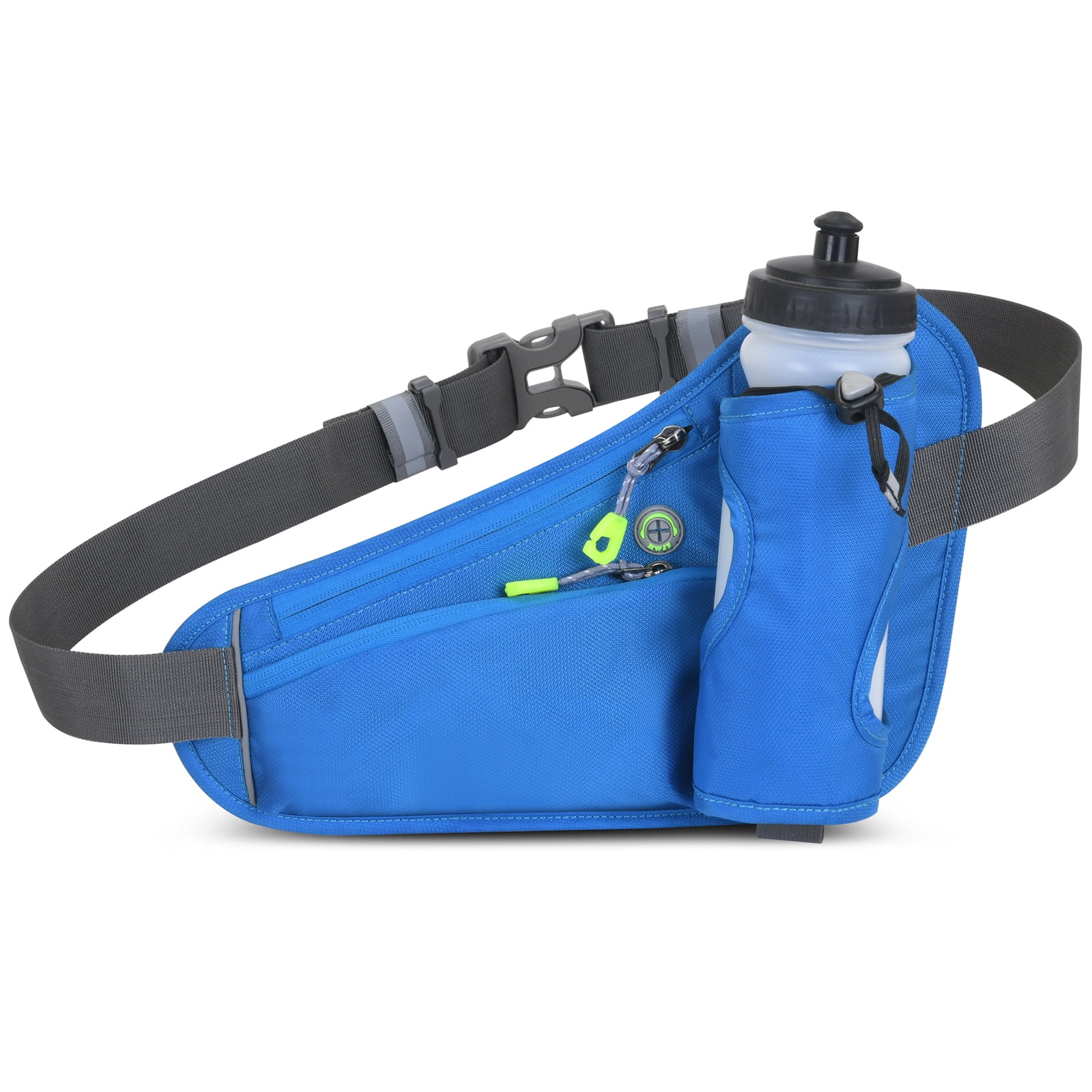 Waist Bag with Extender for Jogging Cycling Sport Pouch Carrier for Women and Men Walking Running Belt with Water Bottle Holder Hydration Fanny Pack Hiking 