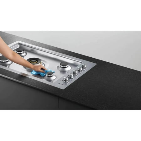 Fisher & Paykel - 35.5" Gas Cooktop - Stainless steel