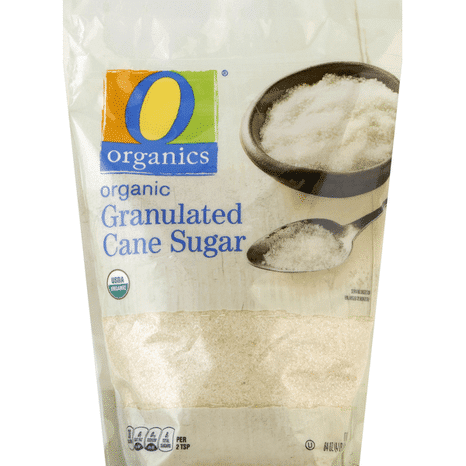 O O Organic Granulated Cane Sugar USDA Organic 64-Ounce (4-Pound)