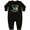 AB-Black, variant on Inktastic Cute First Birthday Monster 1 Year Old Baby Fleece Romper