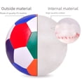 thumbnail image 4 of Mini balón de fútbol suave para niños, de interior, suave y silencioso, de material de algodón PU, juguetes de coordinación para bebés, 4 of 5