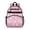 Kawaii Cat and Tea Pink Pattern, variant on Galaxy Cat Head Black Pattern Cute School Backpack Bag for School with Padded Back and Adjustable Shoulder Straps 15.25"x11.5"x5.25"