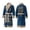A-Blue675, variant on XIAOCHA Men's Yggdrasil Tree Print Robe Shawl Collar Tie Waist Long Sleeve Bathrobe Nightgown