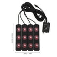 thumbnail image 5 of LOLIPPYY 1Pc Car Underglow Kit Black LED Voice Activated Light with USB Socket for Car Use, 5 of 5