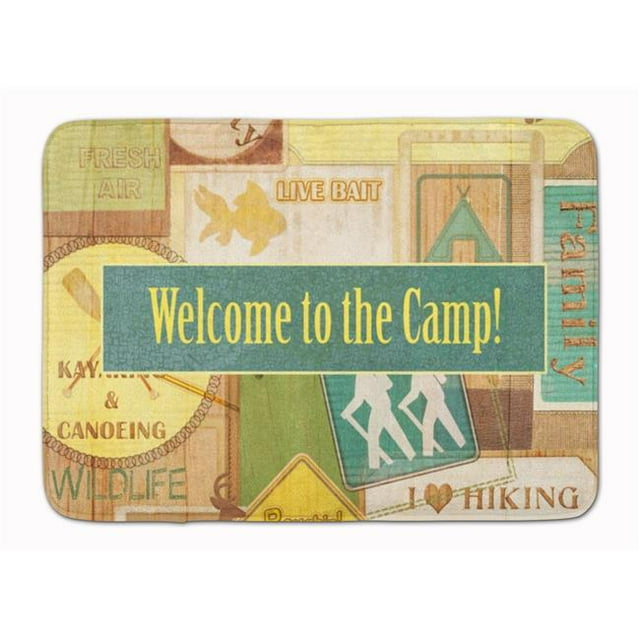 Carolines Treasures SB3080RUG Welcome to the Camp Machine Washable Memory Foam Mat
