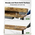 thumbnail image 6 of Homall 55" Height Adjustable Electric Standing Desk Sit-Stand Desk with Storage Shelf And Drawer Lifting Range 28~48" Office Computer Desk,Brown, 6 of 7