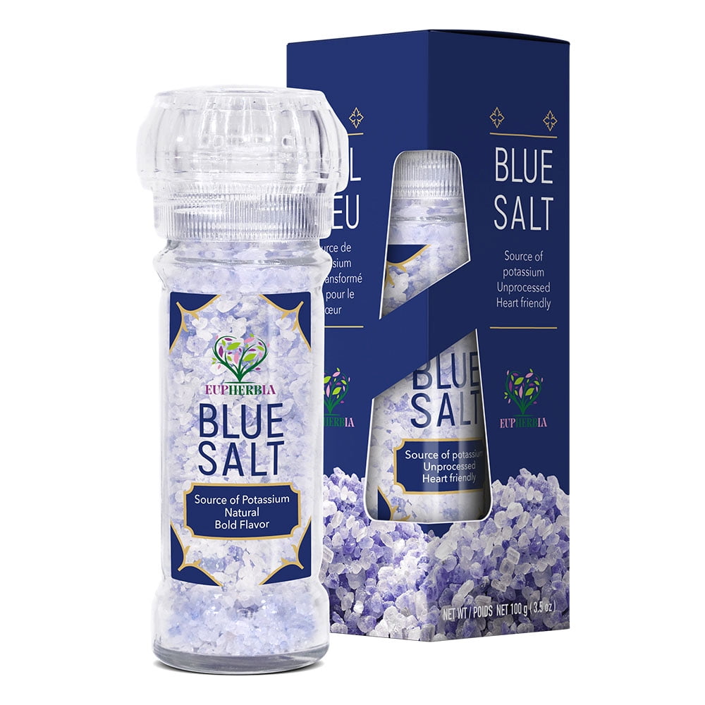 Eupherbia Blue Salt, Coarse, Rare Mineral Salt, High Potassium