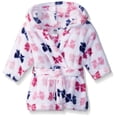 thumbnail image 4 of Hudson Baby Infant Girl Plush Animal Face Bathrobe, Bows, 0-9 Months, 4 of 4