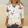 thumbnail image 2 of Womens Tops Dressy Casual Short Sleeve Cotton Womens Blouses And Tops Dressy Button Down Shirts for Women Work, 2 of 5
