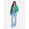 thumbnail image 3 of The Grinch Women’s Christmas Print Woobie Fleece Jacket, Sizes XXS-XXL, 3 of 6