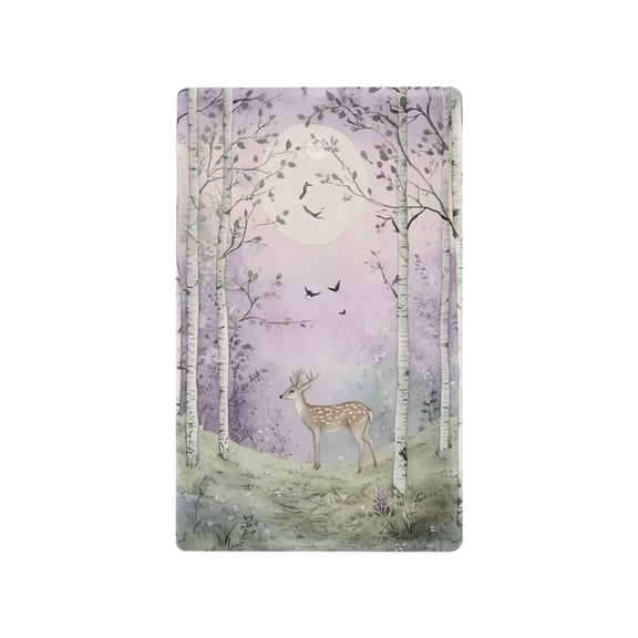 Yayeee Blank Wall Plate Cover 1-Gang 4.5"x2.7" Home Unused Decorative Outlet, Purple Deer