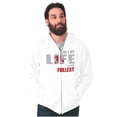 thumbnail image 5 of Living Life Its Fullest Basketball Zip Hoodie Sweatshirt Men Brisco Brands S, 5 of 5