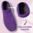 thumbnail image 6 of BNRSHOE Walking Shoes Women's Mesh Sock Casual Sneakers Lightweight Comfy Flats Purple, 6 of 7