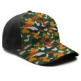 thumbnail image 3 of Design Pattern Baseball Cap – Stylish Spliced Design Adjustable Trucker Hat with Full Print Front & Brim, Breathable Cotton Blend Snapback for Sports, Travel & Daily Wear, 3 of 3