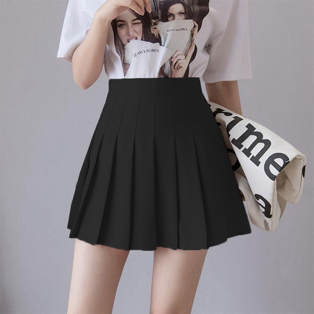 H and m black skater skirt hot sale
