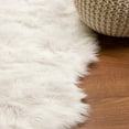 thumbnail image 4 of Silver Orchid  Parrott Faux Fur Sheepskin Area Rug White 4' x 6' Shaped 4' x 6' Indoor Living Room Novelty, 4 of 5