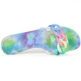 thumbnail image 4 of BLISSFUL STEP Women's Tie Dye Chain Clear Slides Slipper Sandals, 4 of 6