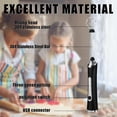 thumbnail image 4 of Milk frother, Rechargeable Electric Whisk, 3-Speed Adjustable Mini Coffee Whisk, Coffee Electric Milk frother, Latte, Cappuccino (Black), 4 of 7