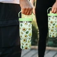 thumbnail image 5 of 30 Oz Avocado Flip Tumbler With Handle,Avocado Coffee Travel Mug Cup Water Bottle,Avocado Gifts for Women,Avocado Decor Stuff Accessories, 5 of 6