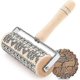 thumbnail image 1 of Wooden Rolling Pin, Christmas Engraved Rolling Pins, 3d Wooden Rolling Pin, 1 of 3