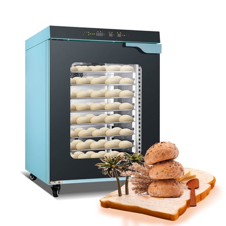 Kolice Commercial Baking Proofer Cabinet 8 Trays 23.62''x15.75'' Sheet Pans, Stainless Steel Dough Fermentation Machine with Humidity Control