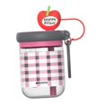 thumbnail image 1 of Botella de agua con pajita para beber, regalo de 650ml, taza con pajita de gran capacidad, botella para bebidas para senderismo al aire libre, viajes Manzana, 1 of 7