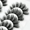 thumbnail image 4 of Pestañas de volumen 8, pares de pestañas postizas finas, pestañas largas 8D, pestañas de ojo de gato, paquetes múltiples, pestañas postizas gruesas y dramáticas de visón, 4 of 8