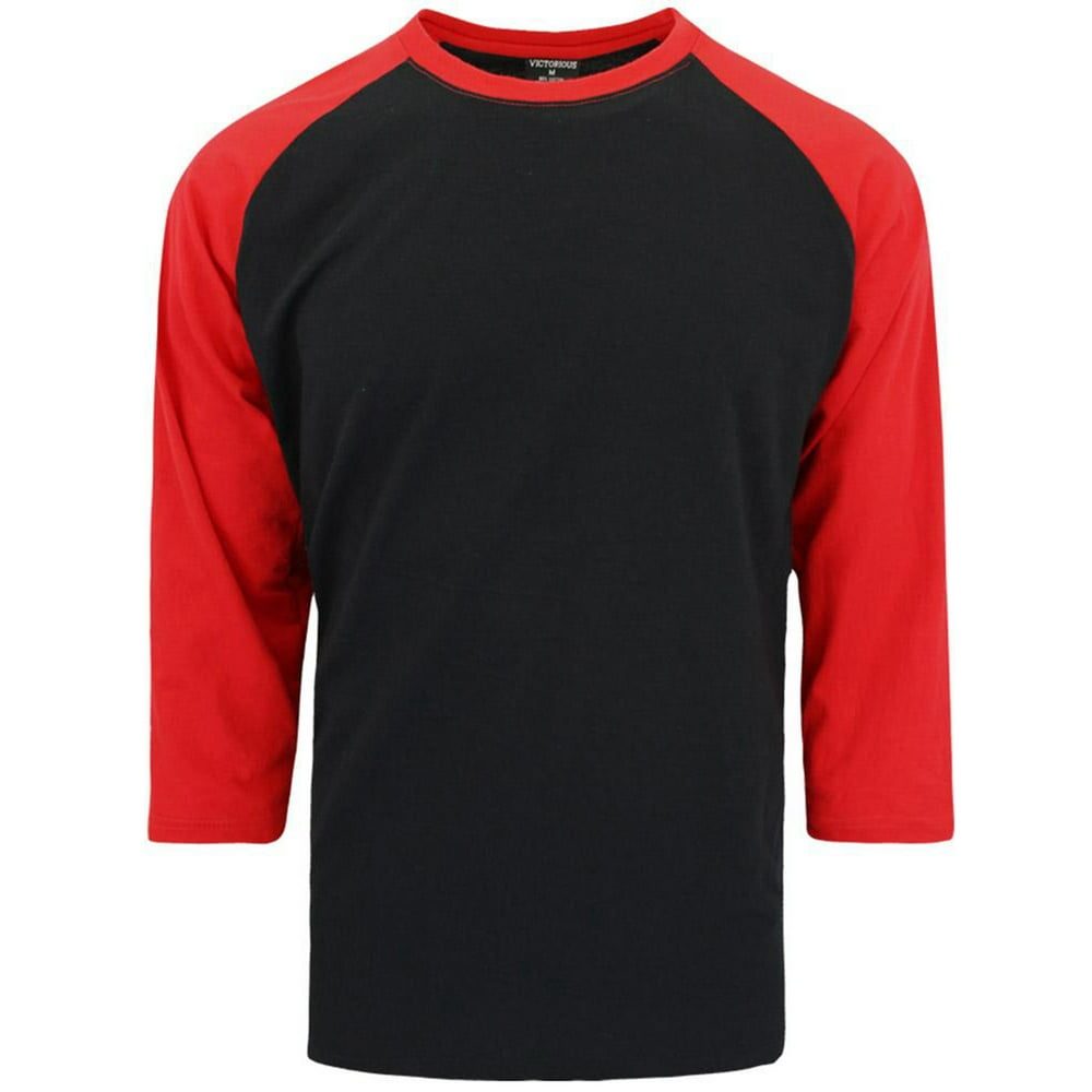 GStyle USA Victorious Men's Baseball Raglan TShirt 3/4 Sleeves