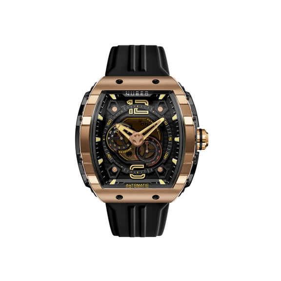 Nubeo Magellan Stainless Steel 49mm Japanese Automatic Wristwatch NB-6087-06